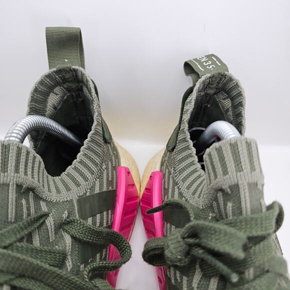 Adidas NMD R2 Sargent Green Womens 9 Running Sneakers Shoes - Picture 5 of 13